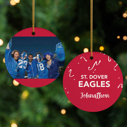 personalized personalized school spirit christmas ornament – Christmas ornament, holiday tree decoration or gift