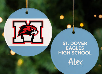 personalized personalized school spirit logo christmas ornament – Christmas ornament, holiday tree decoration or gift