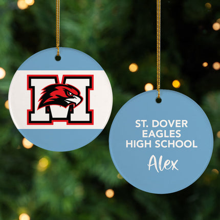 personalized personalized school spirit logo christmas ornament – Christmas ornament, holiday tree decoration or gift
