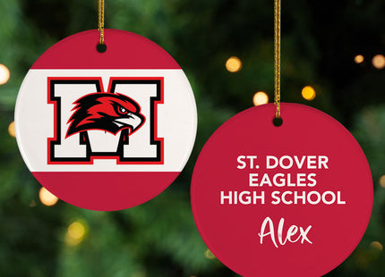 personalized personalized school spirit logo christmas ornament – Christmas ornament, holiday tree decoration or gift