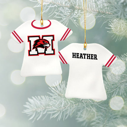 personalized personalized school jersey christmas ornament – Christmas ornament, holiday tree decoration or gift