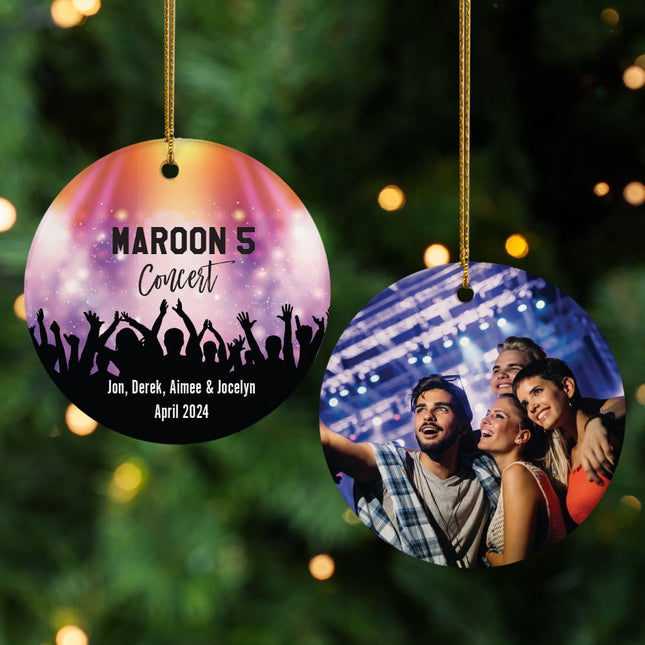 engraved personalized concert christmas ornament – Christmas ornament, holiday tree decoration or gift