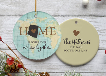 custom personalized arizona home christmas ornament – Christmas ornament, holiday tree decoration or gift