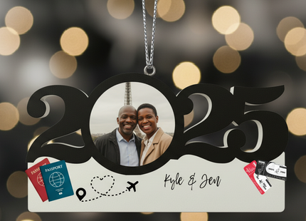 Personalized Dated Vacation Ornament