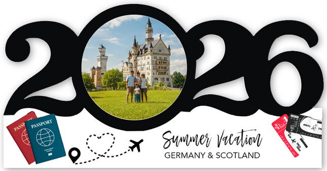Personalized Dated Family Vacation Ornament