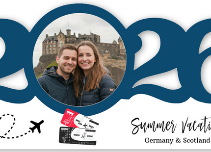 Personalized Dated Travel Ornament