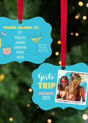 Personalized "Girl's Trip" Ornament Personalized Ornament by ORNAMENT SHOP EXCLUSIVE