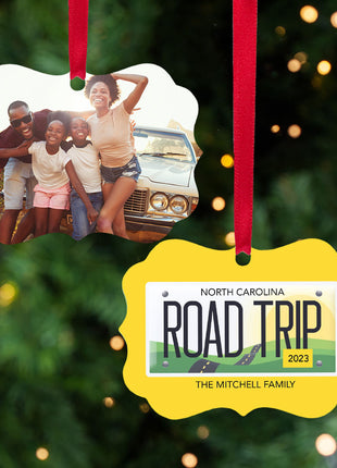 Personalized "Road Trip To Anywhere Photo" Ornament Personalized Ornament by ORNAMENT SHOP EXCLUSIVE