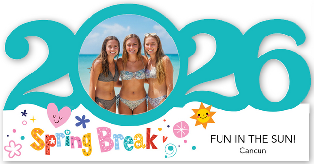 Personalized Dated Spring Break Ornament