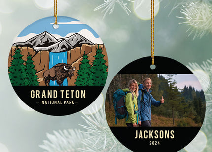personalized personalized grand teton national park christmas ornament – Christmas ornament, holiday tree decoration or gift