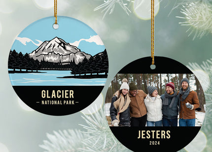 keepsake personalized glacier national park christmas ornament – Christmas ornament, holiday tree decoration or gift