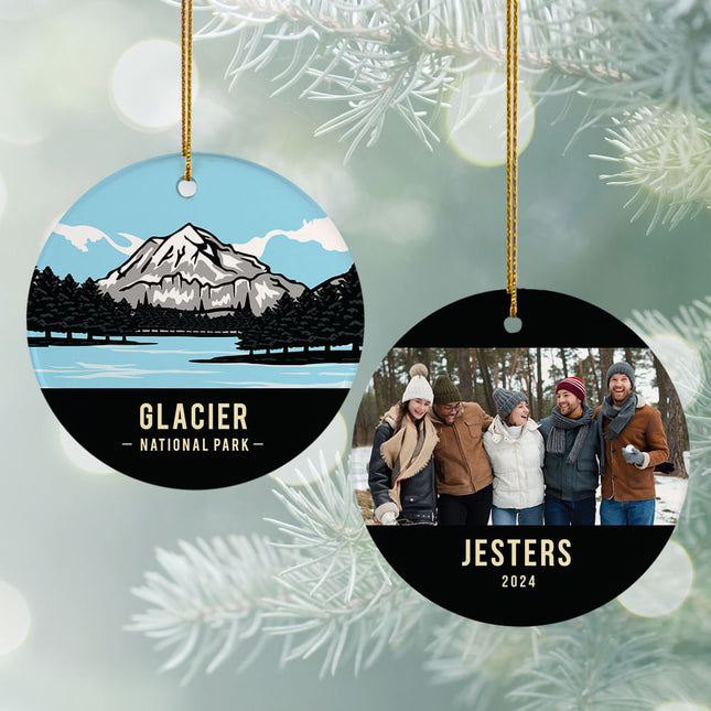 keepsake personalized glacier national park christmas ornament – Christmas ornament, holiday tree decoration or gift