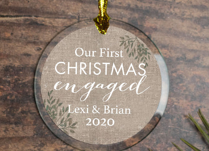 personalized personalized first christmas engaged christmas ornament – Christmas ornament, holiday tree decoration or gift