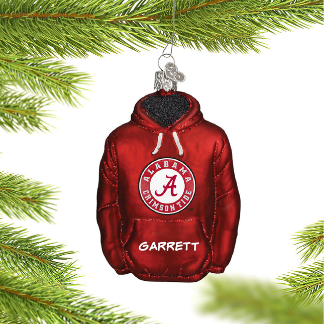 University of Alabama Hoodie Sweatshirt Ornament