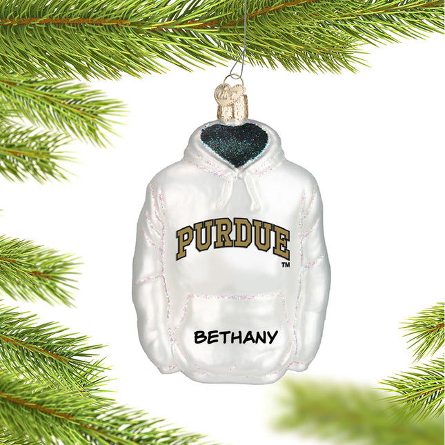 Purdue University Hoodie Sweatshirt Ornament