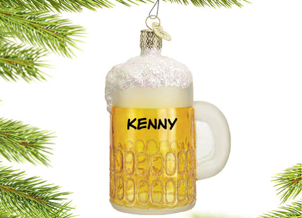 personalized personalized mug of beer christmas ornament – Christmas ornament, holiday tree decoration or gift