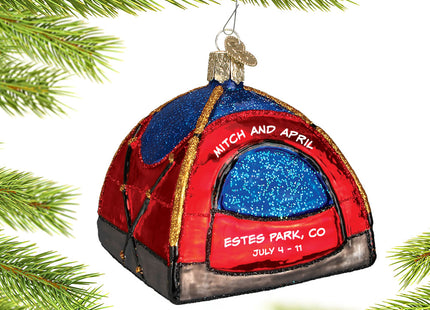 personalized personalized dome tent christmas ornament – Christmas ornament, holiday tree decoration or gift