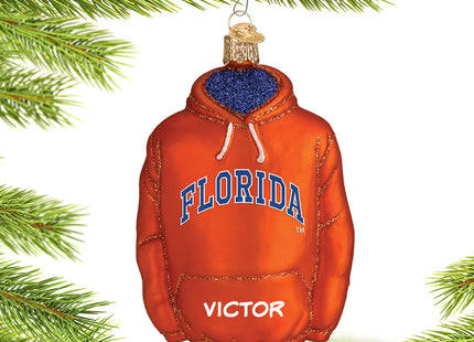 personalized personalized university of florida hoodie sweatshirt christmas ornament – Christmas ornament, holiday tree decor