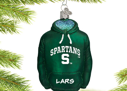 keepsake personalized michigan state university hoodie sweatshirt christmas ornament – Christmas ornament, holiday tree decor