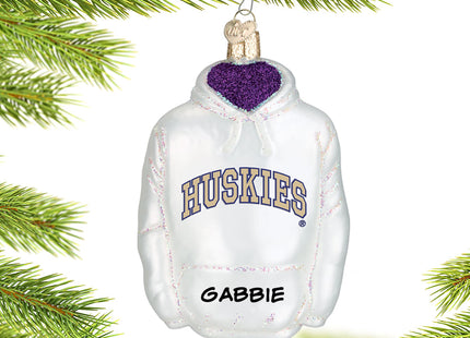 custom personalized university of washington hoodie sweatshirt christmas ornament – Christmas ornament, holiday tree decorati