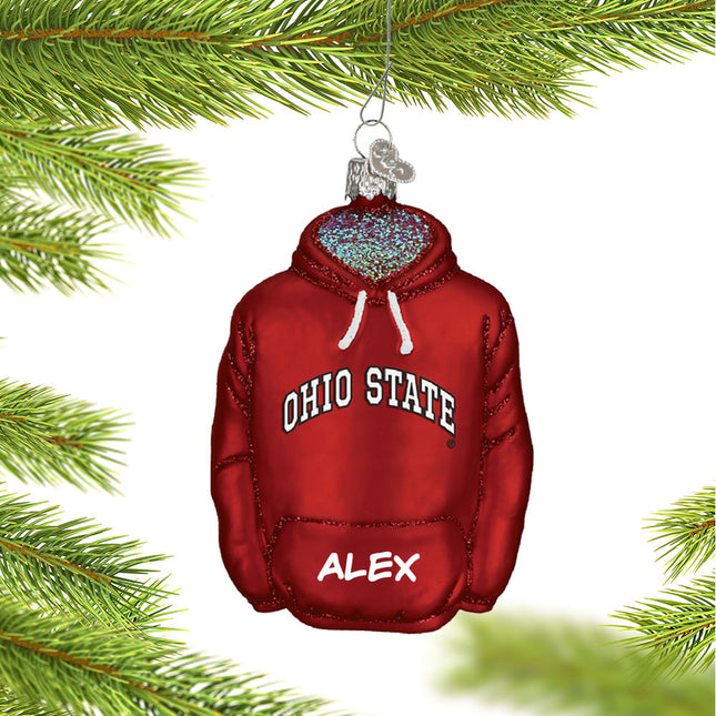 keepsake personalized ohio state university hoodie sweatshirt christmas ornament – Christmas ornament, holiday tree decoratio
