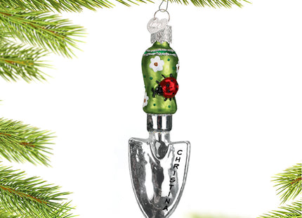 custom personalized garden trowel christmas ornament – Christmas ornament, holiday tree decoration or gift