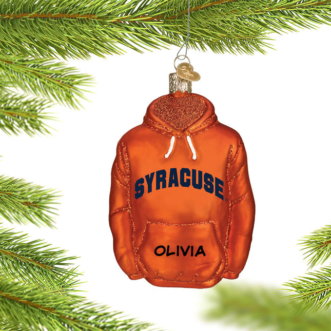 Syracuse University Hoodie Sweatshirt Ornament