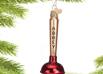 personalized personalized toilet plunger christmas ornament – Christmas ornament, holiday tree decoration or gift