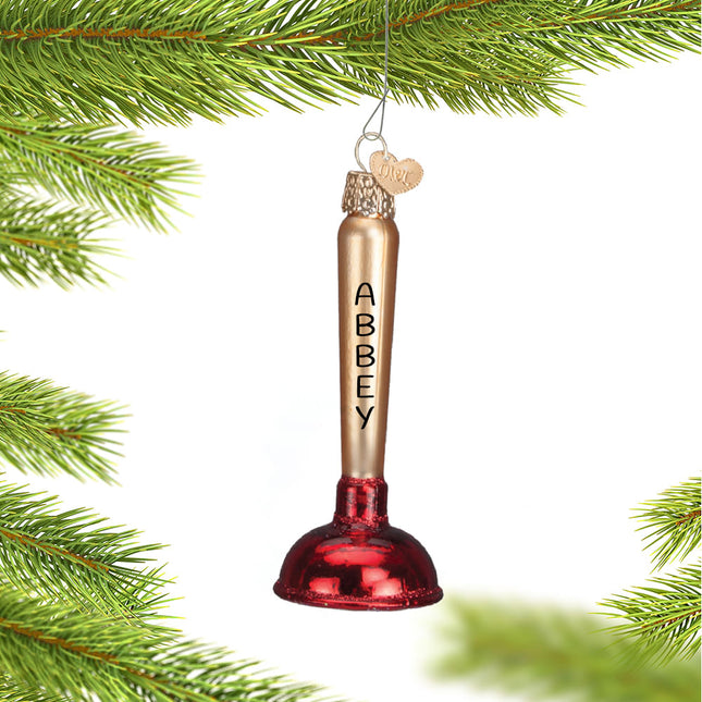 personalized personalized toilet plunger christmas ornament – Christmas ornament, holiday tree decoration or gift