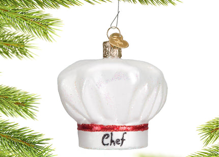 engraved personalized chef's hat christmas ornament – Christmas ornament, holiday tree decoration or gift