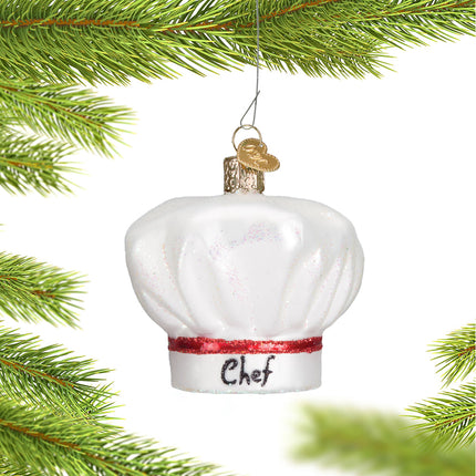 engraved personalized chef's hat christmas ornament – Christmas ornament, holiday tree decoration or gift
