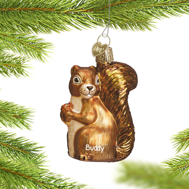 personalized personalized backyard squirrel christmas ornament – Christmas ornament, holiday tree decoration or gift