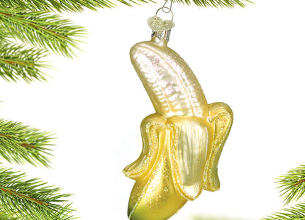 personalized peeled banana christmas ornament – Christmas ornament, holiday tree decoration or gift