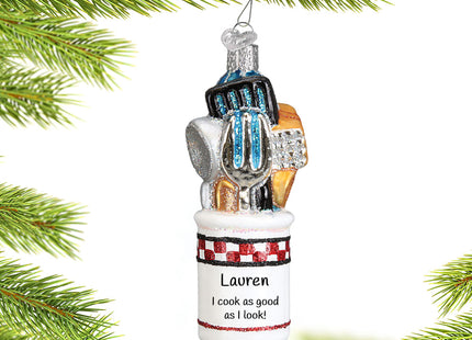 keepsake personalized kitchen utensils christmas ornament – Christmas ornament, holiday tree decoration or gift