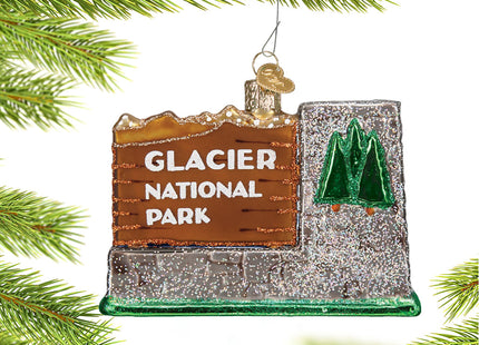 custom personalized glacier national park christmas ornament – Christmas ornament, holiday tree decoration or gift