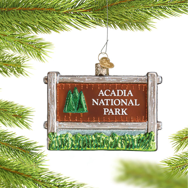 holiday personalized acadia national park christmas ornament – Christmas ornament, holiday tree decoration or gift
