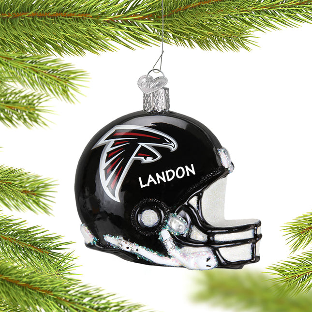 keepsake personalized atlanta falcons nfl helmet christmas ornament – Christmas ornament, holiday tree decoration or gift