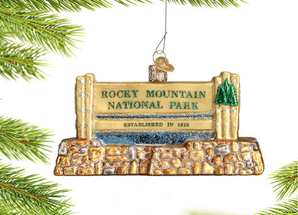 holiday personalized rocky mountain national park christmas ornament – Christmas ornament, holiday tree decoration or gift