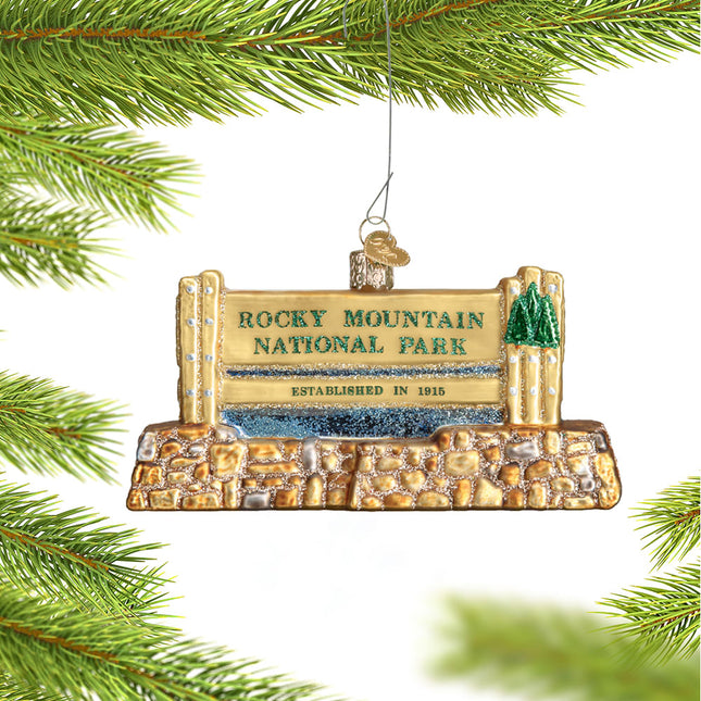 holiday personalized rocky mountain national park christmas ornament – Christmas ornament, holiday tree decoration or gift