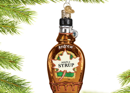 keepsake personalized maple syrup christmas ornament – Christmas ornament, holiday tree decoration or gift