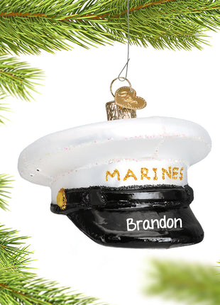 Marines Cap Ornament  by OLD WORLD CHRISTMAS Ornament