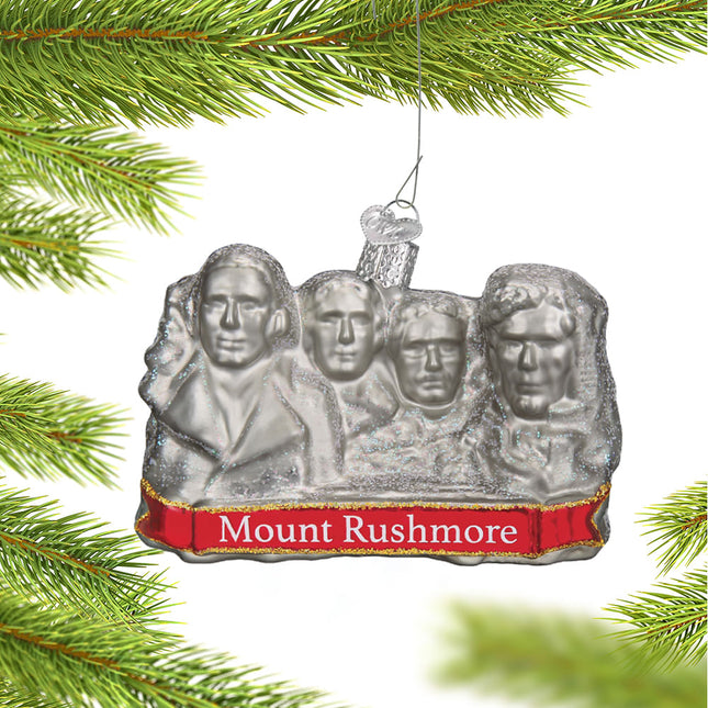 custom personalized mount rushmore christmas ornament – Christmas ornament, holiday tree decoration or gift