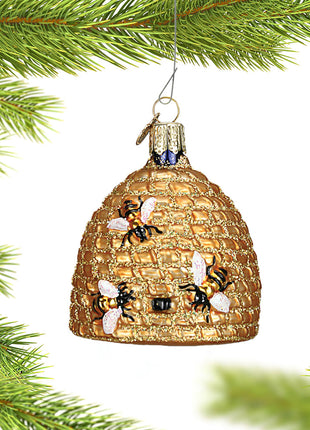 Bee Skep Ornament  by OLD WORLD CHRISTMAS Ornament
