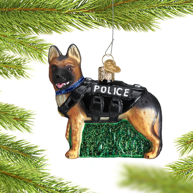 engraved k-9 dog christmas ornament – Christmas ornament, holiday tree decoration or gift