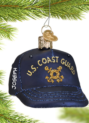 Coast Guard Cap Ornament  by OLD WORLD CHRISTMAS Ornament