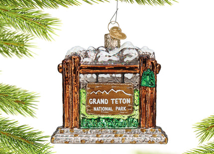 decorative personalized grand teton national park christmas ornament – Christmas ornament, holiday tree decoration or gift