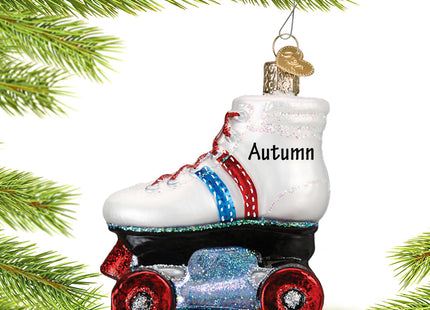 holiday personalized roller skate christmas ornament – Christmas ornament, holiday tree decoration or gift