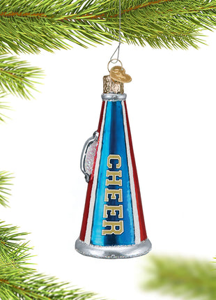 Cheer Megaphone Ornament  by OLD WORLD CHRISTMAS Ornament