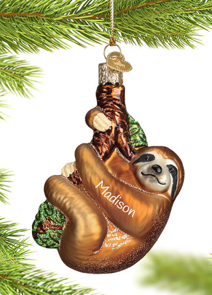 Sloth Ornament  by OLD WORLD CHRISTMAS Ornament