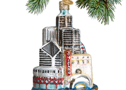 custom chicago christmas ornament – Christmas ornament, holiday tree decoration or gift